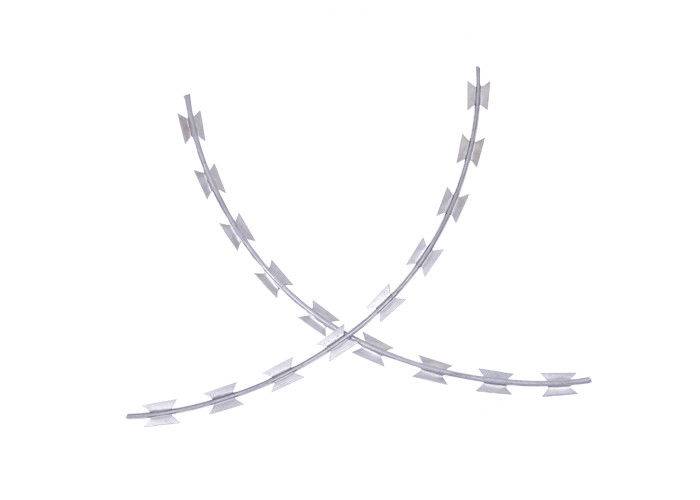 Hot Dip Galvanized Barbed Wire Single Coiled Razor Wire