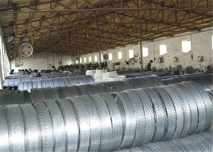 Rapid Delivery for 14 Gauge Galvanized Wire - Heavy Zinc Coated Spiral Razor Barb Wire Mesh 500mm Outside For Privatd Area – Tian Yilong