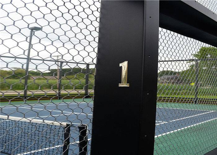Wholesale Dealers of Vinyl Coated Wire Mesh Fence - Triple Twist 16 Gauge Galvanised Chicken Wire Mesh For Tennis Court , Paddle Tennis Net – Tian Yilong