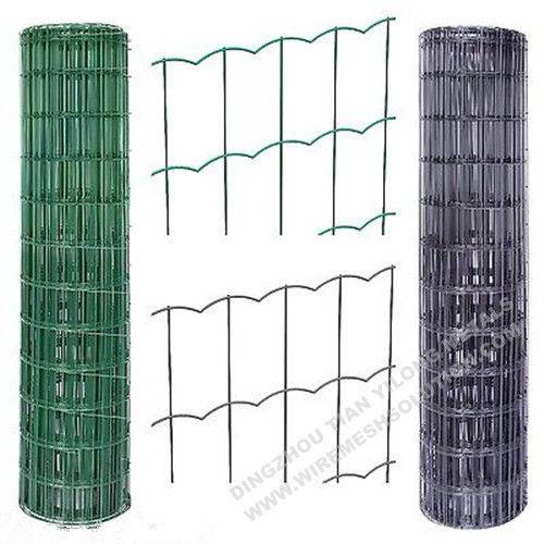 China PVC Coated Green Garden Wire Fencing / Decorative Galvanized ...