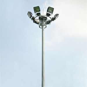 Galvanized Steel 15m 20m 25m 30m 40m High Mast Street Light Pole