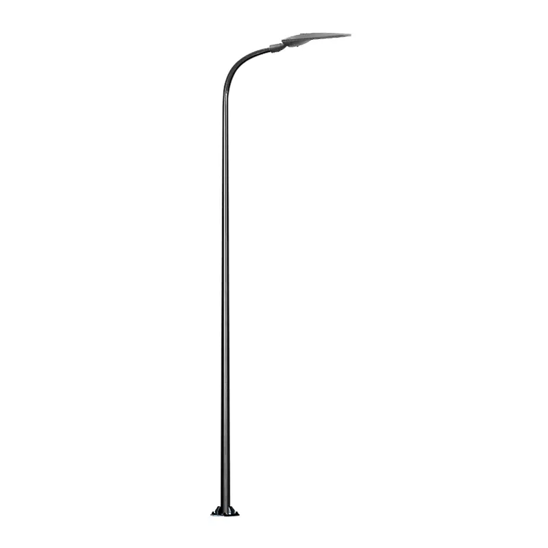 High Quality Hot Dipped Galvanized Steel Street Light Pole Single Arm