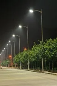 What are the functions of the paint on the solar street light pole?