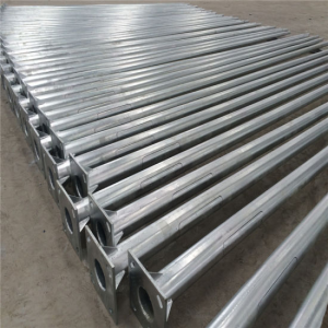 20 FT Steel Square Light Pole 4 Inch Galvanized Poles for Road