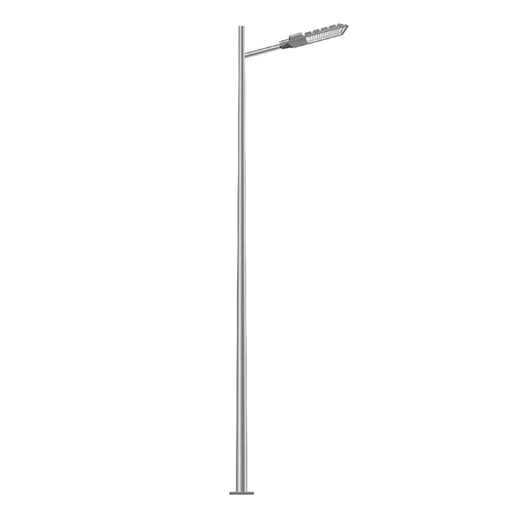 Single Arm Outdoor Solar Street Light Pole