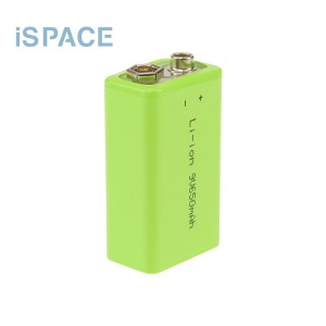 Short Lead Time for 20ah Power Cell - 9V 650mAh Lithium Ion Rechargeable USB Batteries Li-ion Cell – iSPACE
