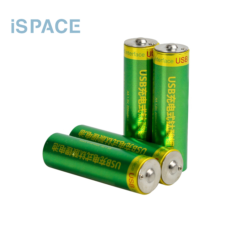 AA 1.5V 2200mAh Lithium Titanate Battery USB LTO Rechargeable Cylindrical Cell