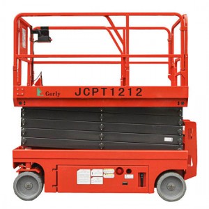 Forklift fully automatic scissor-type self-propelled hydraulic lift all-electric aerial work platform