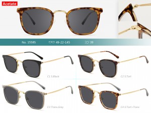 T1558S Stylish high quality luxury acetate sunglasses