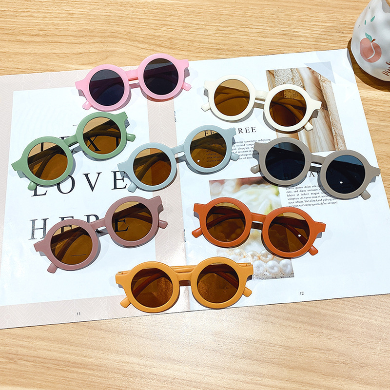 China wholesale Circle Sunglasses Kids Manufacturer –  I Vision T293 Colorful round children sunglasses – IVISION