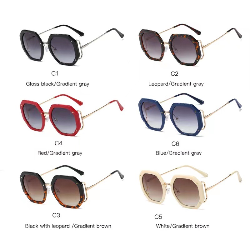 I Vision T-196 trendy polygon China Designer Sunglasses for women