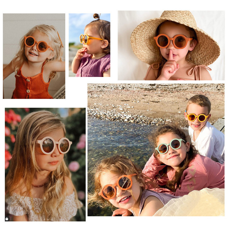 I Vision T293 Colorful round children sunglasses