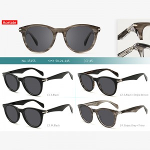 T1515S top quality Acetate frame polarized sunglasses