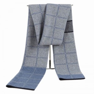 Excellent quality Tartan Scarf - Wholesale Warm Men Natural Wool Scarf China OEM Manufacturer – Iwell