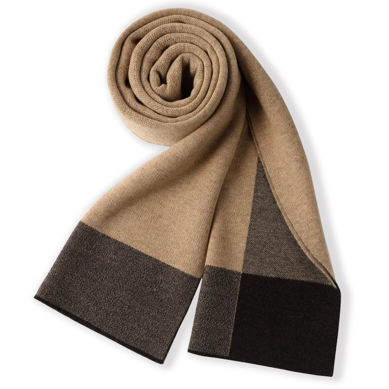 Winter Hot Sale 100% Merino Wool Scarf for Men China OEM Supplier