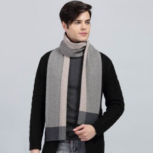 Wholesale Winter Solid Color Merino Wool Scarf for Man