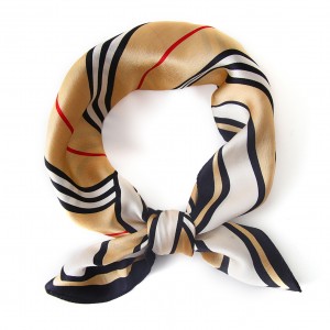 Wholesale Fashion Design Digital Printed 21In 100% Silk Scarves