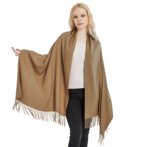 Spring Large Camel Cashmere Pashmina Blanket Scarves and Wraps for Women/Men
