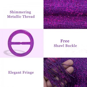 High Quality Ladies Thin Purple Pashmina Shawl Scarf and Wraps