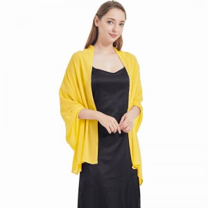 Wholesale Lightweight Charming Mustard Chiffon Shawl Wraps and Scarves