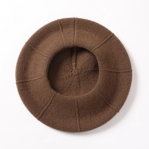 Hot Sale Pure Color Women Wool Beret Hat China Supplier