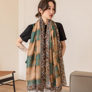 Wholesale printed scarf online for ladies China Factory