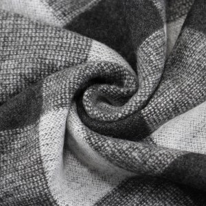 Customized High Quality Long Plaid Winter Warm Neckerchief Scarf For Men
