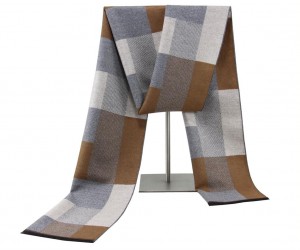 Business Style High Quality Cashmere Feeling Viscose Brushed Men Scarf