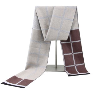 Low Price Good Quality Viscose Woven Brushed Winter Business Men Scarf