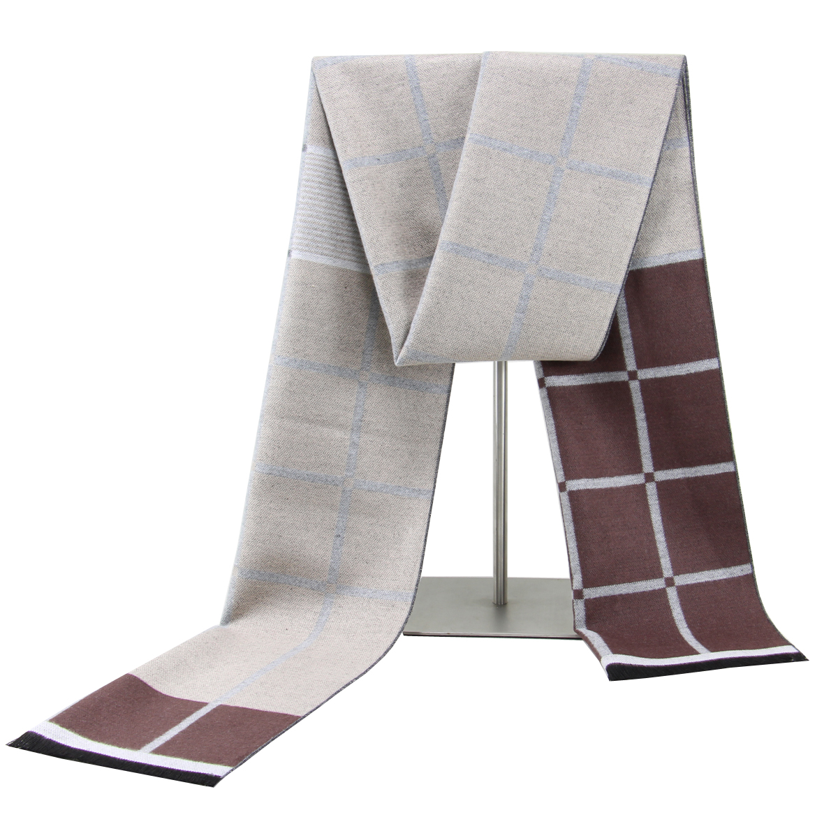 Low Price Good Quality Viscose Woven Brushed Winter Business Men Scarf