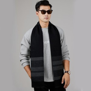 Wholesale High quality Wool Blend men scarf autumn and winter classic scarf for men 30*180 cm
