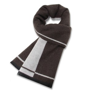 Factory High quality wool blend scarves Luxury warm and soft winter men scarf 30*180cm