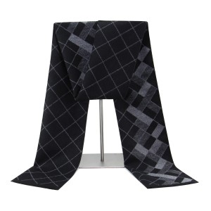 high quality winter wool acrylic polyester blended men scarf 30 x 180CM