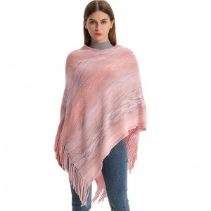 Super Soft Ladies Wraps and Ponchos with Tassel China Supplier