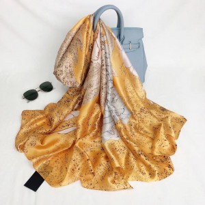 Lightweight Silk Feeling Scarf for Lady China OEM Supplier