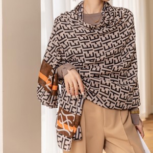 Oversized Printed Scarf Online for Lady China Manufacturer