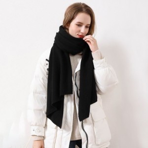 Super Warm Checked Pure Wool Scarf for Women China OEM Factory