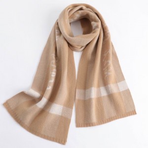 Super Warm Fashion Natural Wool Scarf for Women China OEM Factory