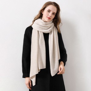 Super Warm Checked Pure Wool Scarf for Women China OEM Factory
