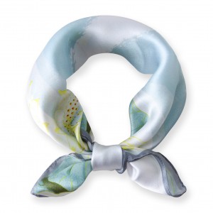 luxury kerchief square 53*53cm100% silk scarf bandana for woman