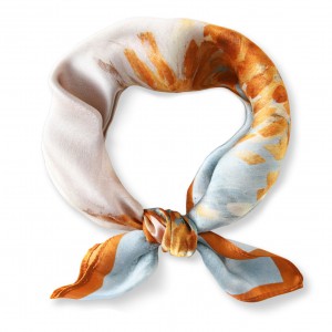 Hot sale elegant and light spring 53*53cm pure silk scarves