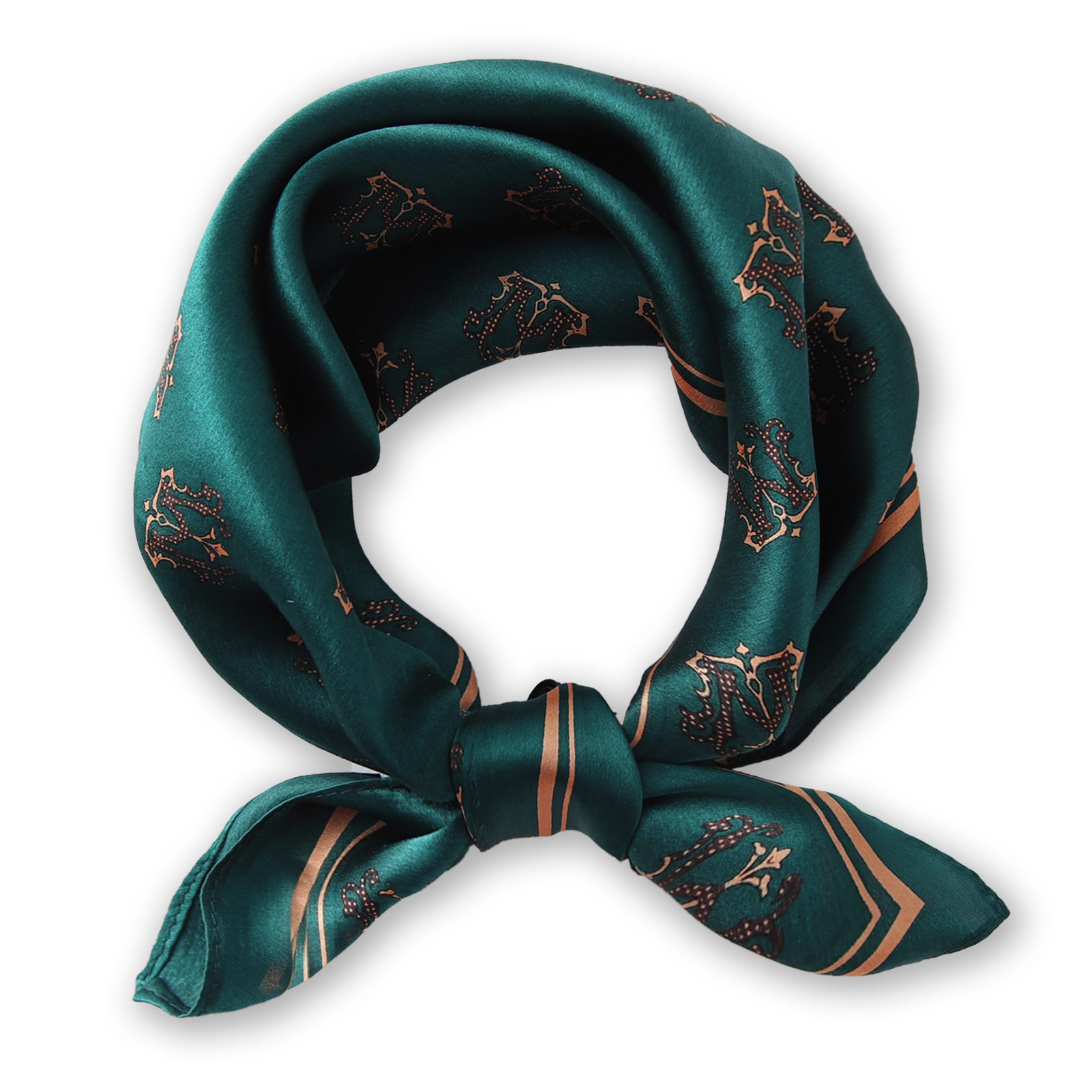 53x53cm Hot Sale Headscarf Brand Colorful Neckerchief Bandana Silk Neck Scarf
