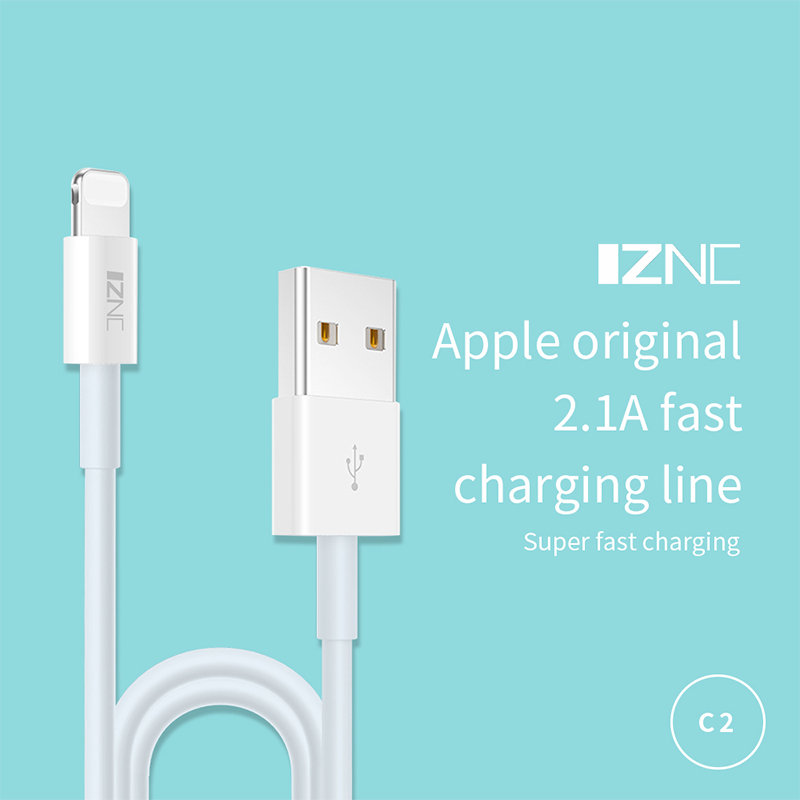 Factory wholesale 18w/20w/35w/40w/65w Fast Charger - Apple Charger data Cables 1M 3.3ft Cords iPhone Lightning USB Cable – IZNC