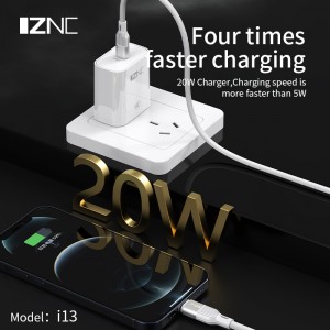 i13 Universal  PD 20W USB-C fast charging wall charger