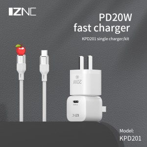 IZNC KPD201 Mini USB-C 3.0 20w pd type c port fast wall adapter charger