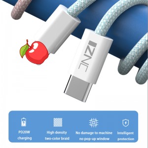 C118 20w pd fast charging cable usb c quick charge 3.0 to iphone charger cable suppliers