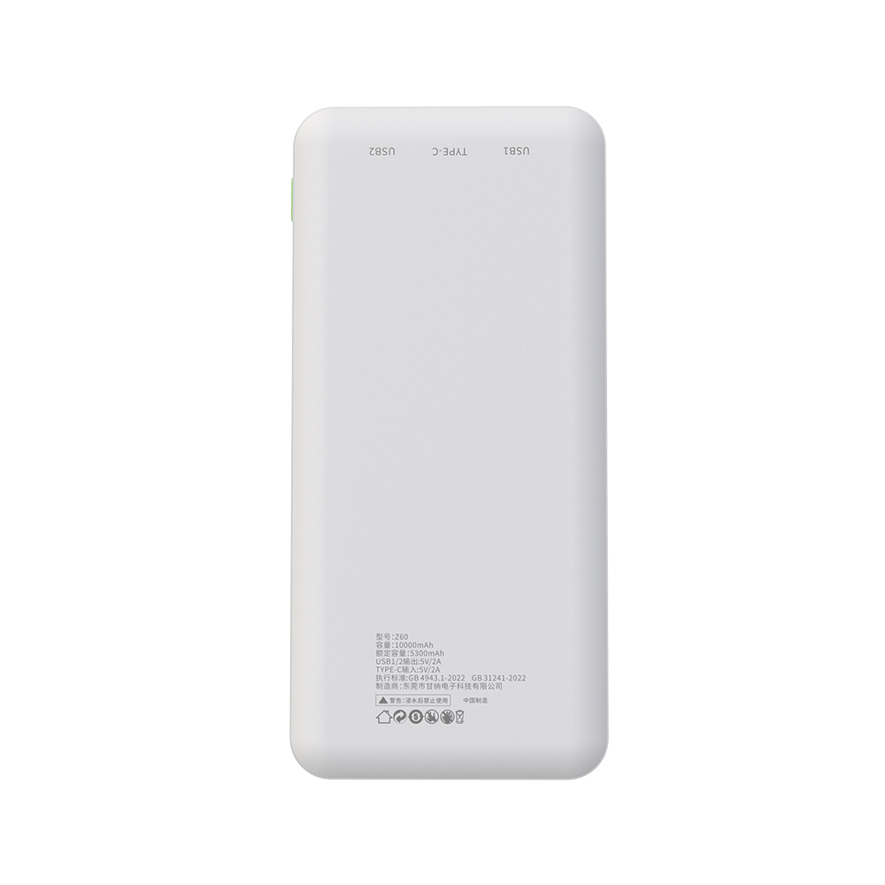 Caricatore portatile Power bank ultra sottile 10000mah 20000mah Doppia batteria USB Caricabatterie mobili 5V / 2A Power bank con schermo digitale per iPhone