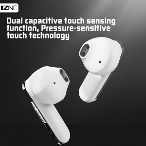 2023 TWS-16 Transparent design type c blue tooth earbuds in-ear led display tws mini hifi V5.3 wireless bluetooth earphone with mic