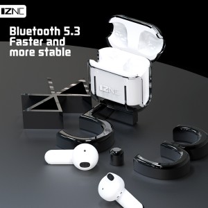 2023 news led display tws transparent wireless bluetooth earphone