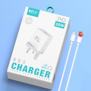 I305 china portable PD 18w 20w type-c fast charging usb c power adapter travel quick mobile phone charger for iphone original for apple factory suppliers with US/EU/UK PLUG